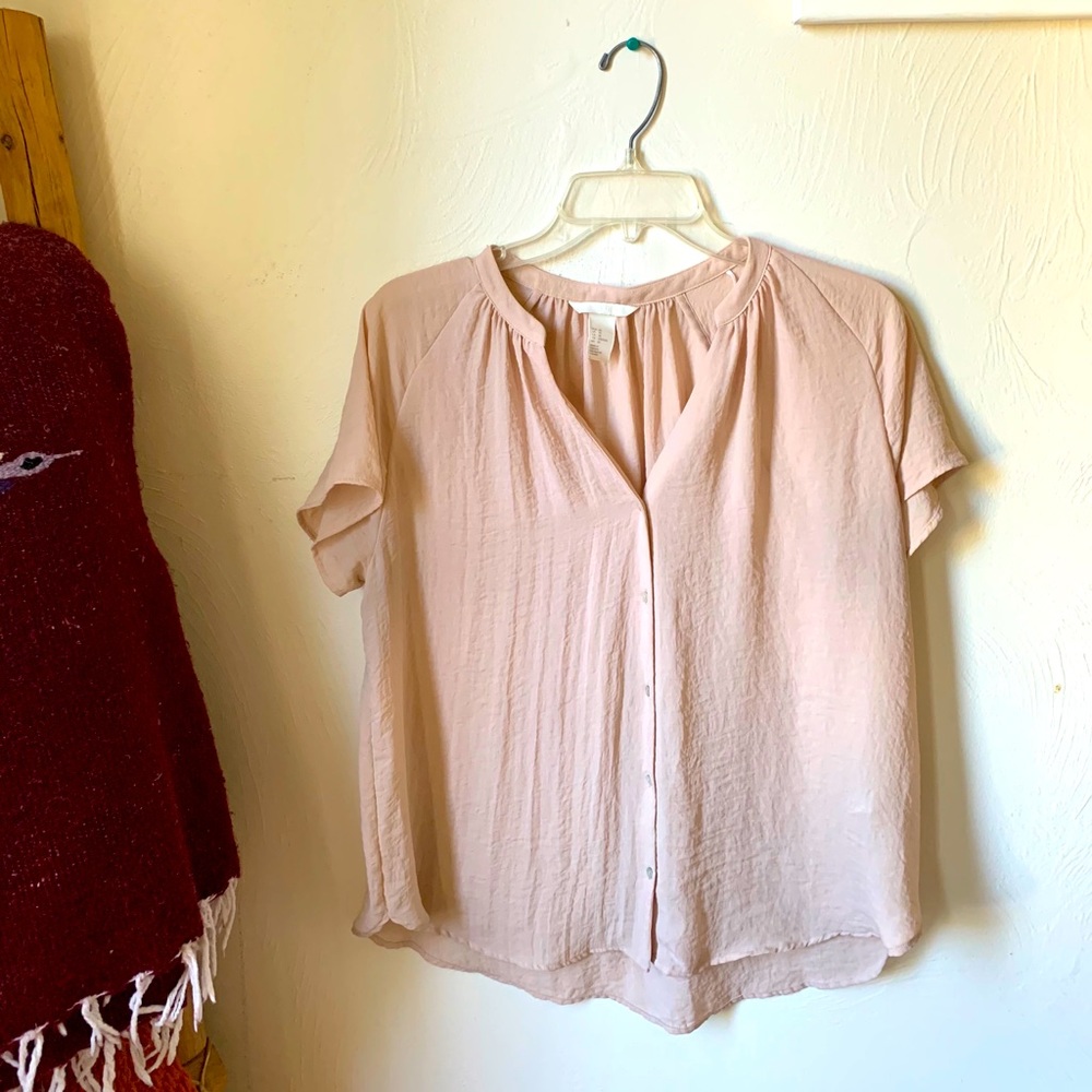 Blush Pink Blouse.